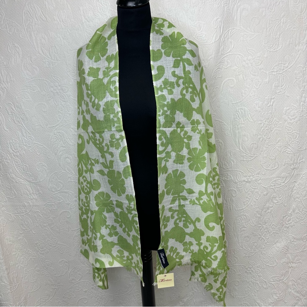 Torino Wool Large Floral Scarf - Picture 3 of 8